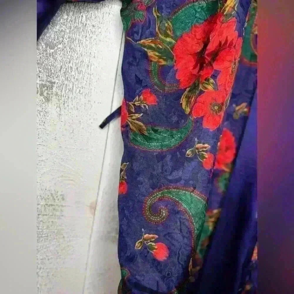 Victoria's Secret vintage gold label floral robe ( Kimono) size M/L - Picture 4 of 8